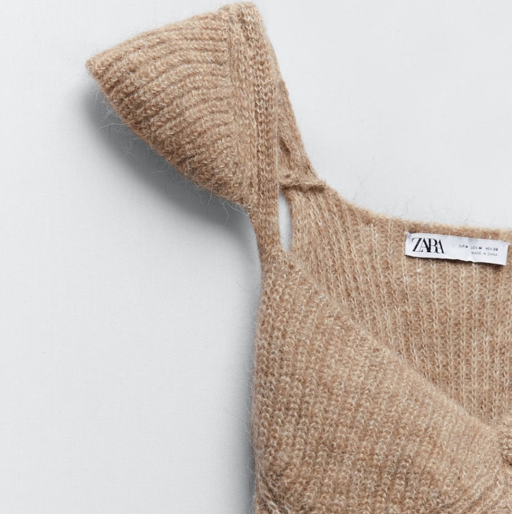 ZARA | Set Limited Edition Wool Blend Shorts + Top - Picture 13 of 16
